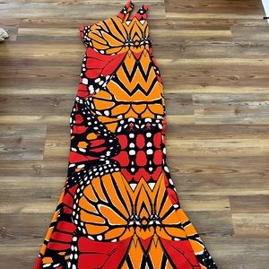 Formal dress in a fun beautiful butterfly print